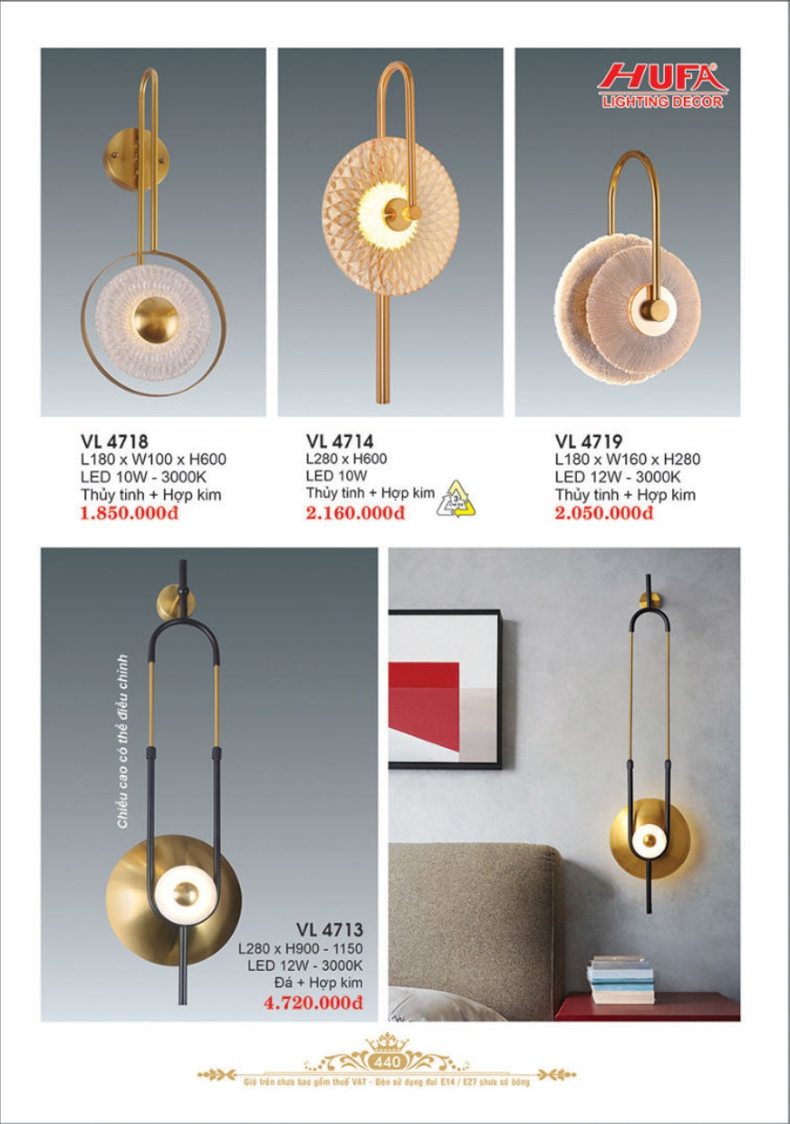 Bảng giá đèn trang trí HUFA